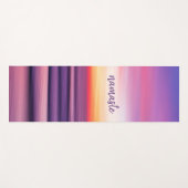 Paarse roze strand - Zonneoever - golfslag Yogamat (Voorkant (horizontaal))