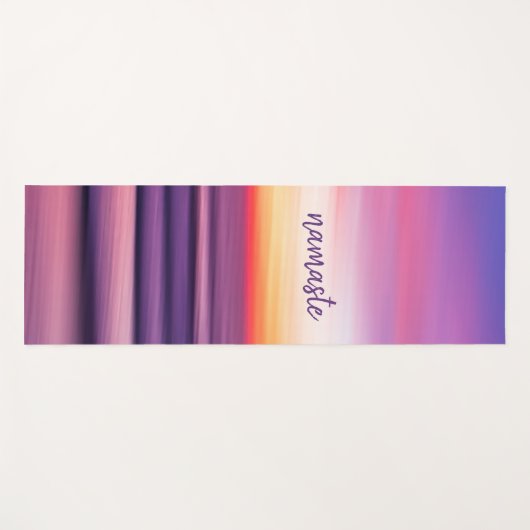 Paarse roze strand - Zonneoever - golfslag Yogamat (Voorkant (horizontaal))