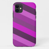 paarse roze strepen monochroom patroon esthetisch Case-Mate iPhone case (Achterkant)