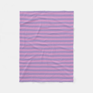Paarse Roze Strepen Naadloos Patroon Fleece Deken