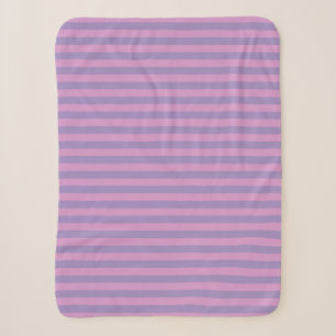 Paarse Roze Strepen Naadloos Patroon Sherpa Deken