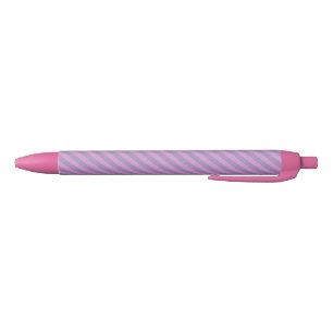 Paarse Roze Strepen Naadloos Patroon Zwarte Inkt Pen