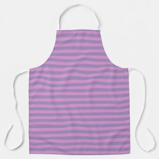 Paarse Roze Strepen Patroon Schort (Voorkant)