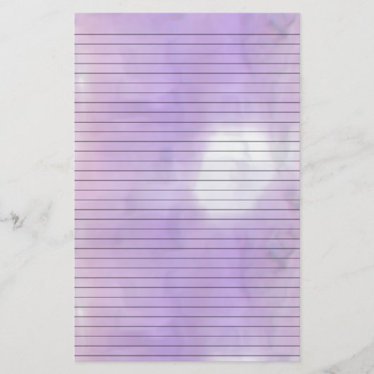Paarse Roze Swirl Stationery met optionele lijnen Briefpapier (Voorkant)