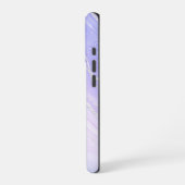 Paarse Roze Tosca Ombre Marmer  iPhone Hoesje (Linkerkant)