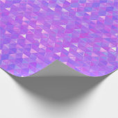 Paarse Roze Trendy Driehoeken Geometrisch Feest Cadeaupapier (Hoek)