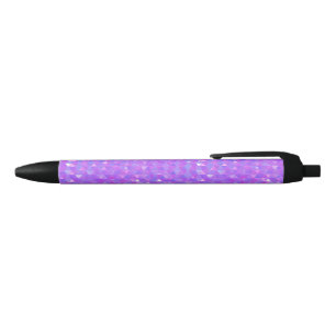 Paarse Roze Trendy Driehoeken Geometrisch Patroon Zwarte Inkt Pen