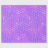 Paarse Roze Trendy Driehoeken Geometrische Feest Cadeaupapier (Vlak)