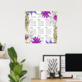 Paarse roze trouwzitjes poster (Thuiskantoor)