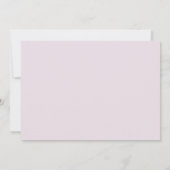 Paarse & Roze Tuin Bloemen Baby in Bloei Kaart (Achterkant)