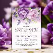 Paarse & Roze Tuin Bloemen Meisje Sip En See Kaart