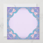 Paarse Roze Tutu Meisje Baby shower Kaart (Achterkant)