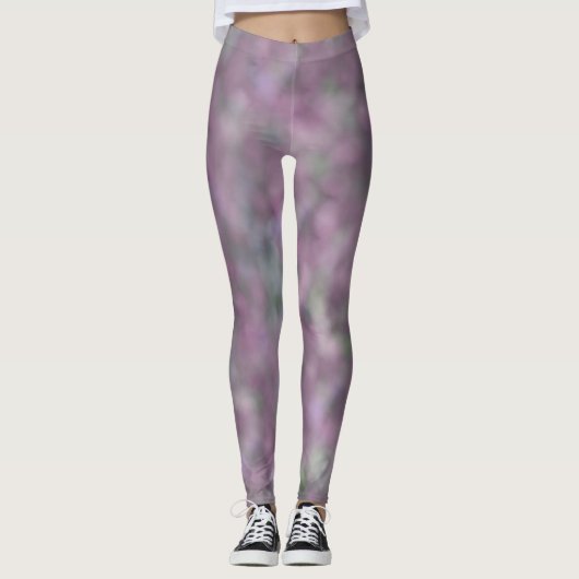 Paarse roze unieke koel leggings (Voorkant)