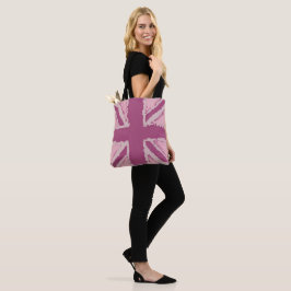 Paarse Roze Union Jack Vrouwen Accessoire Tote Bag