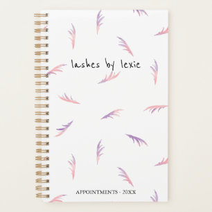 Paarse & Roze Vederachtige wimpers Afspraak Planner
