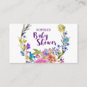 Paarse roze ventilator Raffle Inschrijving Informatiekaartje (Achterkant)