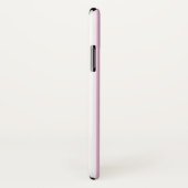 Paarse & Roze Verticale Strepen Monogram Case-Mate iPhone Case (Achterkant / rechts)