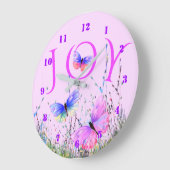 Paarse roze vliegende vlinders klok - Spring Joy (Hoek)