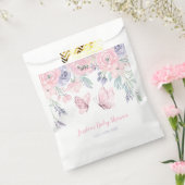 Paarse roze vlinder Baby shower Bedankzakje (Gezegeld)