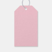 Paarse roze vlinder Baby shower Cadeaulabel (Achterkant)