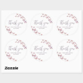 Paarse & Roze Vlinder Baby shower Favor Sticker (Vel)