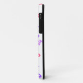 Paarse roze vlinder doodle patroon naam toevoegen Case-Mate iPhone case (Achterkant/links)