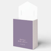 Paarse roze vlinder gepersonaliseerd bedankdoosjes (Geopend)