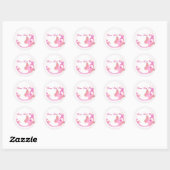 Paarse-roze vlinder Stickers (Vel)