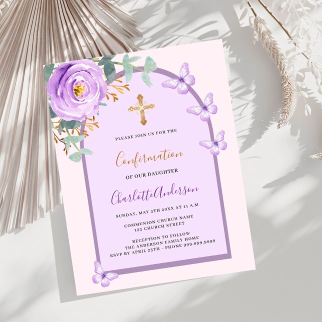 Paarse roze vlinders boog budget Bevestiging (Creator heeft geüpload)