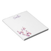 Paarse & Roze Vlinders Custom Notitieblokken (Schuin)