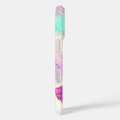 Paarse roze vlinders iPhone Case (Achterkant / Rechts)