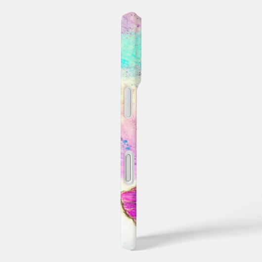 Paarse roze vlinders iPhone Case (Achterkant / Rechts)