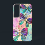 Paarse roze vlinders Samsung Galaxy Hoesje<br><div class="desc">Kleurrijke Vlinders Vliegende Samsung Galaxy-Hoesjes of iPhone-hoesjes - Schilderen - - Kies / Voeg Uw Unieke Tekst toe - Naam / Kleuren / Lettertype / Grootte / Elementen - Afbeelding / meer - Maak Uw Speciale Gift - Formaat wijzigen en verplaatsen of verwijderen en elementen / tekst toevoegen met !...</div>