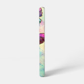 Paarse roze vlinders Samsung Galaxy Hoesje (Linkerkant)