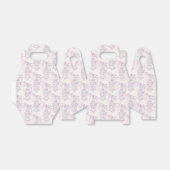 Paarse roze vogel met een gevlekte bruiloft bedankdoosjes (Uitgevouwen)