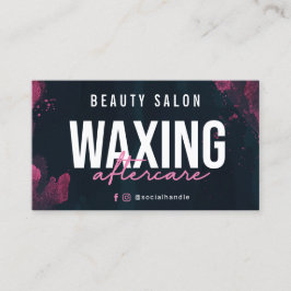 Paarse roze waskaart visitekaartje