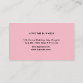 Paarse roze Waterverf Abstracte schilderde kunsten Visitekaartje (Achterkant)