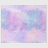 Paarse roze Waterverf Cadeaupapier (Vlak)