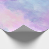 Paarse roze Waterverf Cadeaupapier (Hoek)