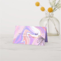 Paarse roze waterverf handbeschilderd huwelijksgew