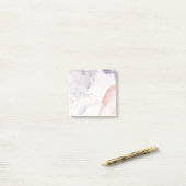 Paarse roze Waterverf Post Het merkt op Post-it® Notes (Op bureau)