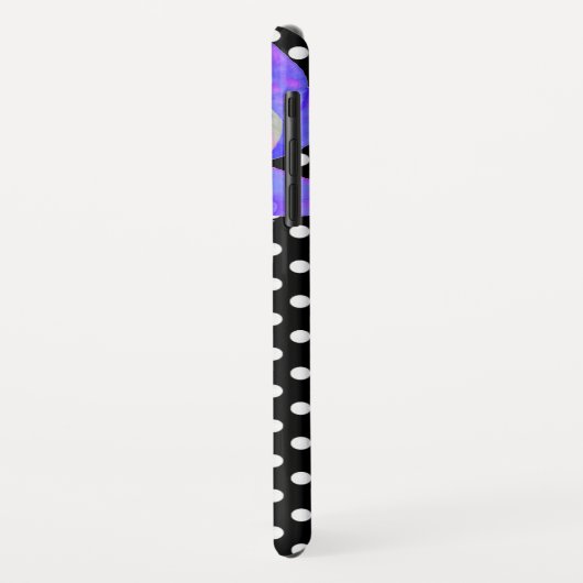 Paarse roze waterverf schilderij van Orchidee, pol Case-Mate iPhone Case (Achterkant/links)