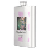 Paarse roze waterverf vader zoon vader afbeelding  flacon (Links)