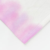 Paarse roze waterverf vader zoon vader afbeelding  fleece deken (Hoek)