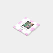 Paarse roze waterverf vader zoon vader afbeelding  post-it® notes (Schuin)
