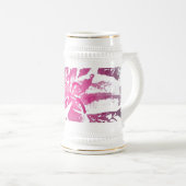  Paarse roze Waterverf ventilatorkunst Prints Bierpul (Voorkant rechts)
