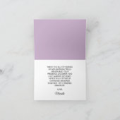 Paarse Roze Wildbloemen 90e Verjaardag Dank u Bedankkaart (Binnen)