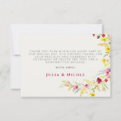 Paarse Roze Wilde Orchidee Bloemen Krans Bruiloft (Achterkant)