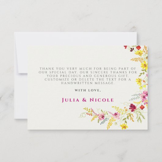 Paarse Roze Wilde Orchidee Bloemen Krans Bruiloft (Achterkant)