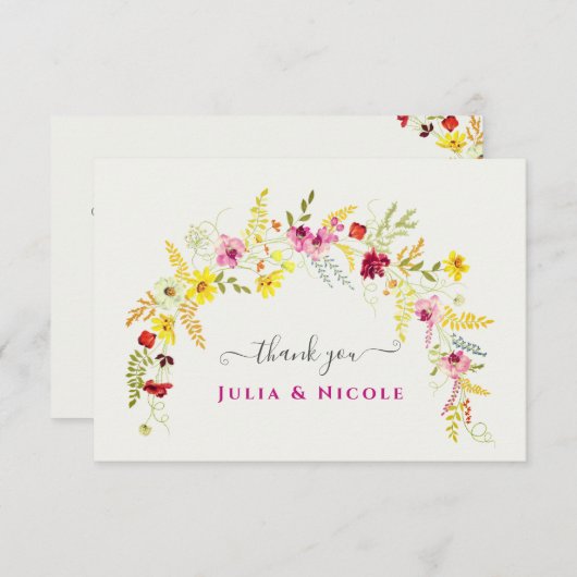 Paarse Roze Wilde Orchidee Bloemen Krans Bruiloft (Voorkant / Achterkant)